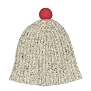 Madewell Wool Blend Beanie One Size Cuff Pom Pom NWT